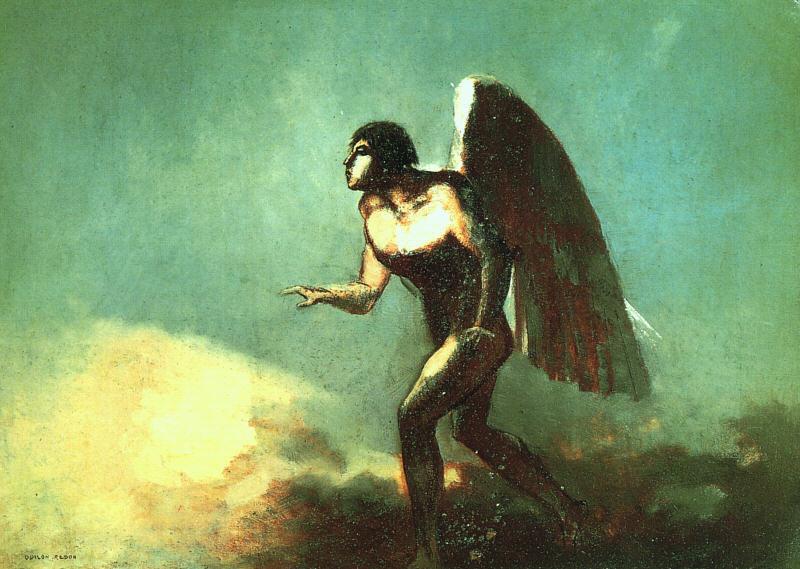 Odilon Redon The Winged Man France oil painting art